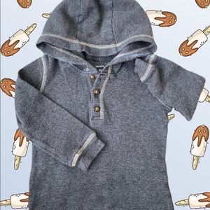 Carters Thermal hooded shirt